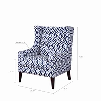 Madison Park Barton Fabric Accent Chair with Nailheads