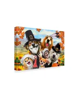 Howard Robinson 'Autumn Dogs' Canvas Art - 32" x 22" x 2"