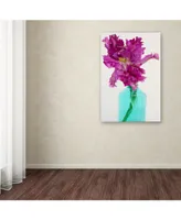 Cora Niele 'Purple Parrot Tulip' Canvas Art - 32" x 22" x 2"