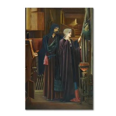 Edward Burne-Jones 'The Wizard' Canvas Art - 19" x 12" x 2"