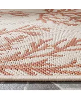 Safavieh Courtyard CY6210 Beige and Terracotta 8' x 11' Sisal Weave Outdoor Area Rug