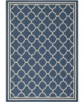 Safavieh Courtyard CY6918 Navy and Beige 5'3" x 7'7" Sisal Weave Outdoor Area Rug