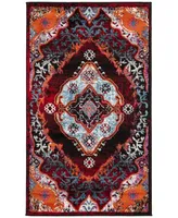 Safavieh Cherokee CHR912 Light Blue and Red 3' x 5' Area Rug