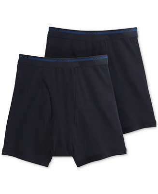 Jockey Men's Big & Tall 2-Pack Lightweight Cotton Boxer Briefs