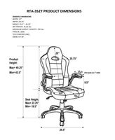 Techni Mobili Sport Race Office Chair