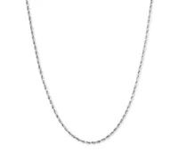 Glitter Rope 18" Chain Necklace (1-5/8mm) 14k Gold