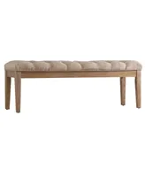 Alvia Premium Tufted 52-Inch Upholstered Bench