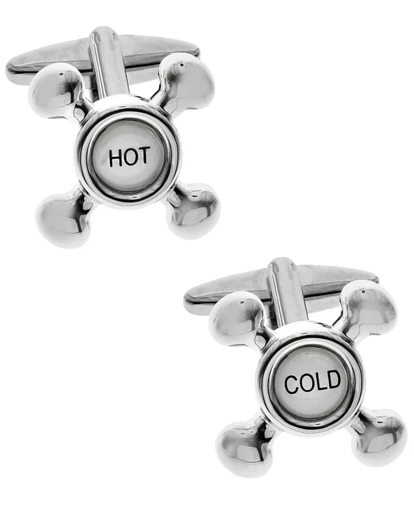 Sutton Silver-Tone Sink Tap Cufflinks