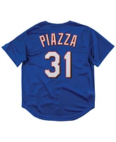 Mitchell & Ness Men's Mike Piazza New York Mets Authentic Mesh Batting Practice V-Neck Jersey