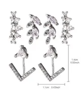 Nicole Miller Cubic Zirconia Earring Trio