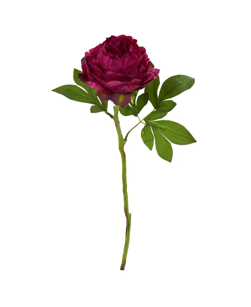 Nearly Natural 21in. Rose Bud Artificial Flower Set of 6 - Lavender