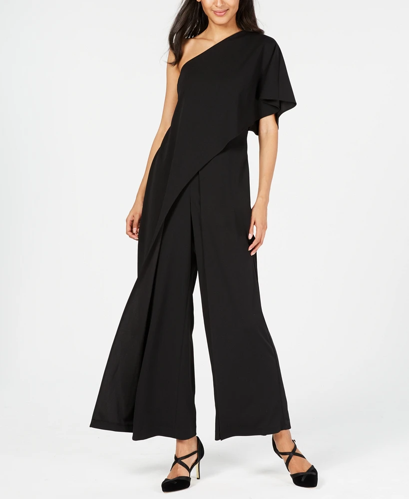 Adrianna Papell One-Shoulder Jumpsuit