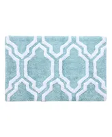 Saffron Fabs Quatrefoil 50' x 30' Non-Skid Cotton Bath Rug