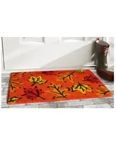 Home & More Fall Leaves Coir/Vinyl Doormat, 17" x 29"