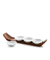 Nambe Quatra Snack and Serve Set