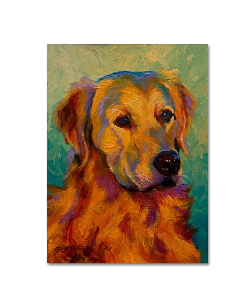 Marion Rose 'Den Retriever' Canvas Art - 19" x 14" x 2"