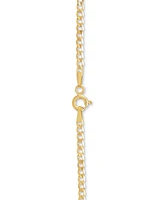 Italian Gold Fine Curb Link 18" Chain Necklace in 14k Gold