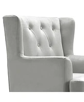 Elle Decor Celeste Tufted Velvet Accent Chair