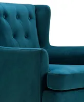 Elle Decor Celeste Tufted Velvet Accent Chair