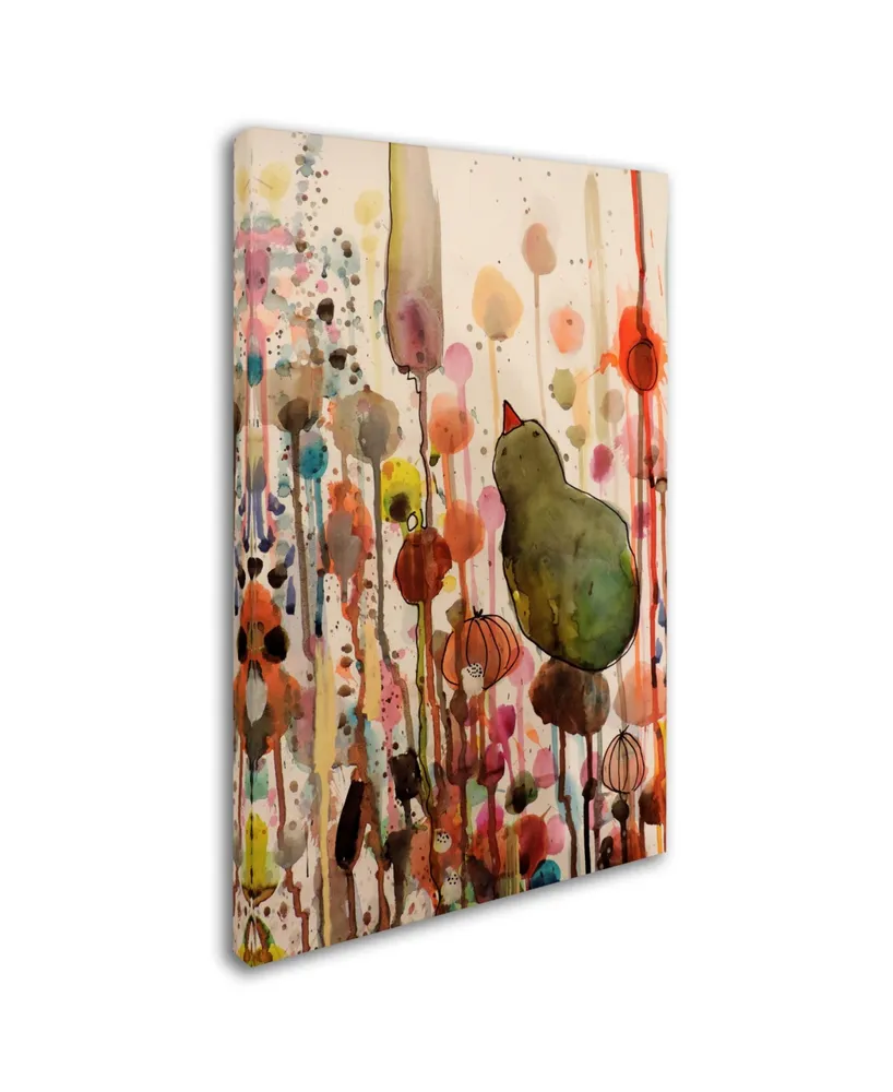 Sylvie Demers 'Waiting' Canvas Art - 19" x 12" x 2"