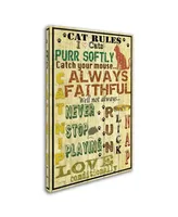 Jean Plout 'Cat Rules' Canvas Art - 24" x 16" x 2"