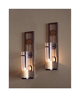 Danya B. Set of Two Contemporary Metal Wall Sconces