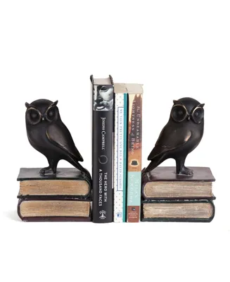 Danya B. Owl on Books Bookend Set