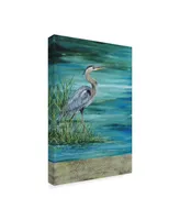 Jean Plout 'Great Blue Heron' Canvas Art - 24" x 16" x 2"