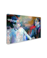 Richard Wallich 'Frankenstein and His Wife' Canvas Art - 22" x 32" x 2"
