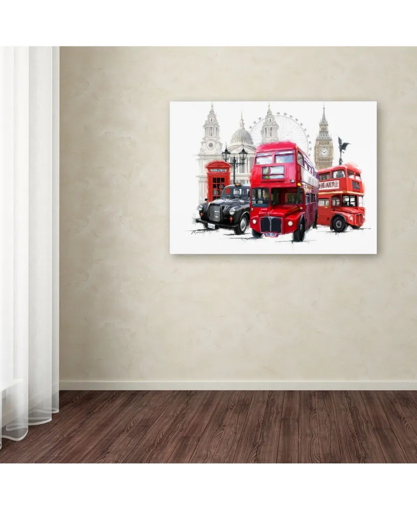 The Macneil Studio 'London Transport' Canvas Art - 19" x 14" x 2"