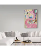 Lauren Moss 'Flamingo Fantasy' Canvas Art - 24" x 16" x 2"