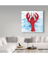 Summer Tali Hilty 'Lobster' Canvas Art - 14" x 14" x 2"