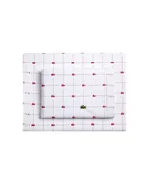 Lacoste Home Slice 100% Cotton Percale -Pc. Sheet Set