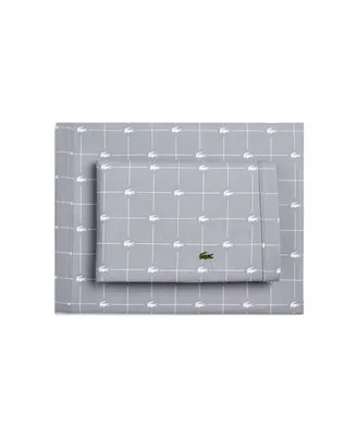 Lacoste Home Slice 100% Cotton Percale -Pc. Sheet Set