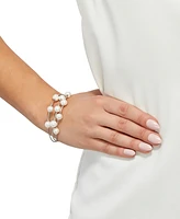 Honora Cultured Freshwater Pearl (8-9mm) Bangle Bracelet in Sterling Silver