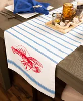 Lobster Stripe Table Runner 14" X 72"