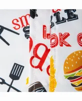 Bbq Fun Print Outdoor Table cloth with Zipper 60" X 120"