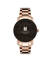 Jbw 10 Yr Anniversary Women's Olympia Diamond (1/5 ct.t.w.) 18K Rose Gold Plated Watch