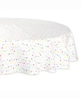 Multi Polka Dots Print Table cloth 70" Round