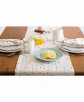 Multi Polka Dots Print Table Runner 14" X 108"