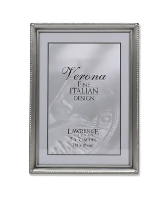 Lawrence Frames Antique Pewter Picture Frame - Bead Border Design