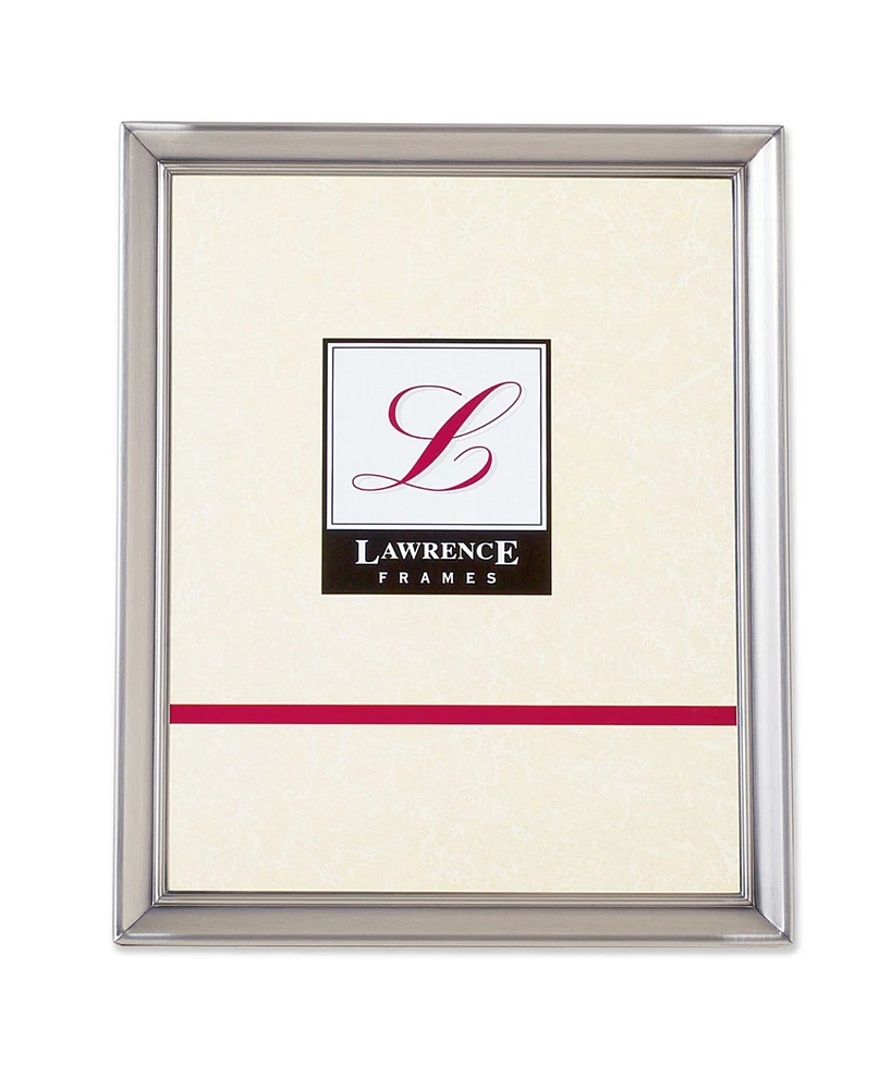 Lawrence Frames Brushed Pewter Metal Picture Frame - 8" x 10"