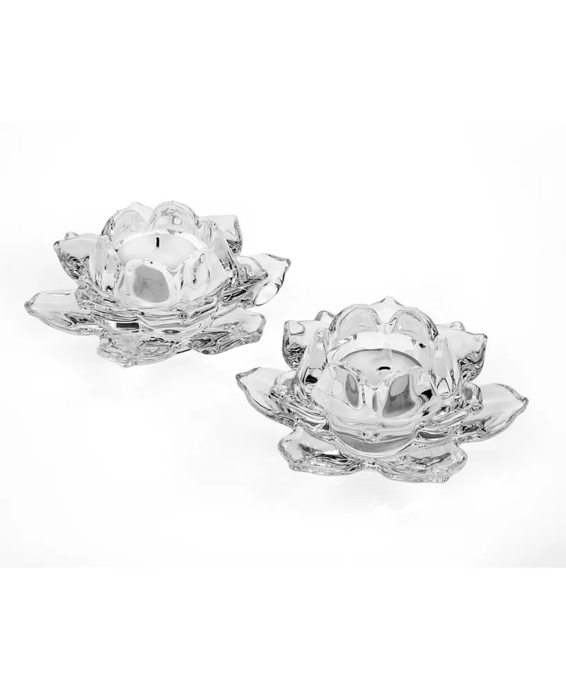 Godinger Lotus Votive Holder - Set of 2