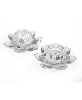 Godinger Lotus Votive Holder - Set of 2