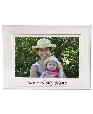 Lawrence Frames Brushed Metal Me and My Nana Picture Frame - Sentiments Collection - 4" x 6"