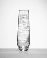 Qualia Glass Graffiti Stemless Flutes, Set Of 4