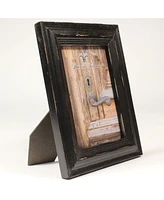 Lawrence Frames Weathered Black Wood Picture Frame - 5" x 7"