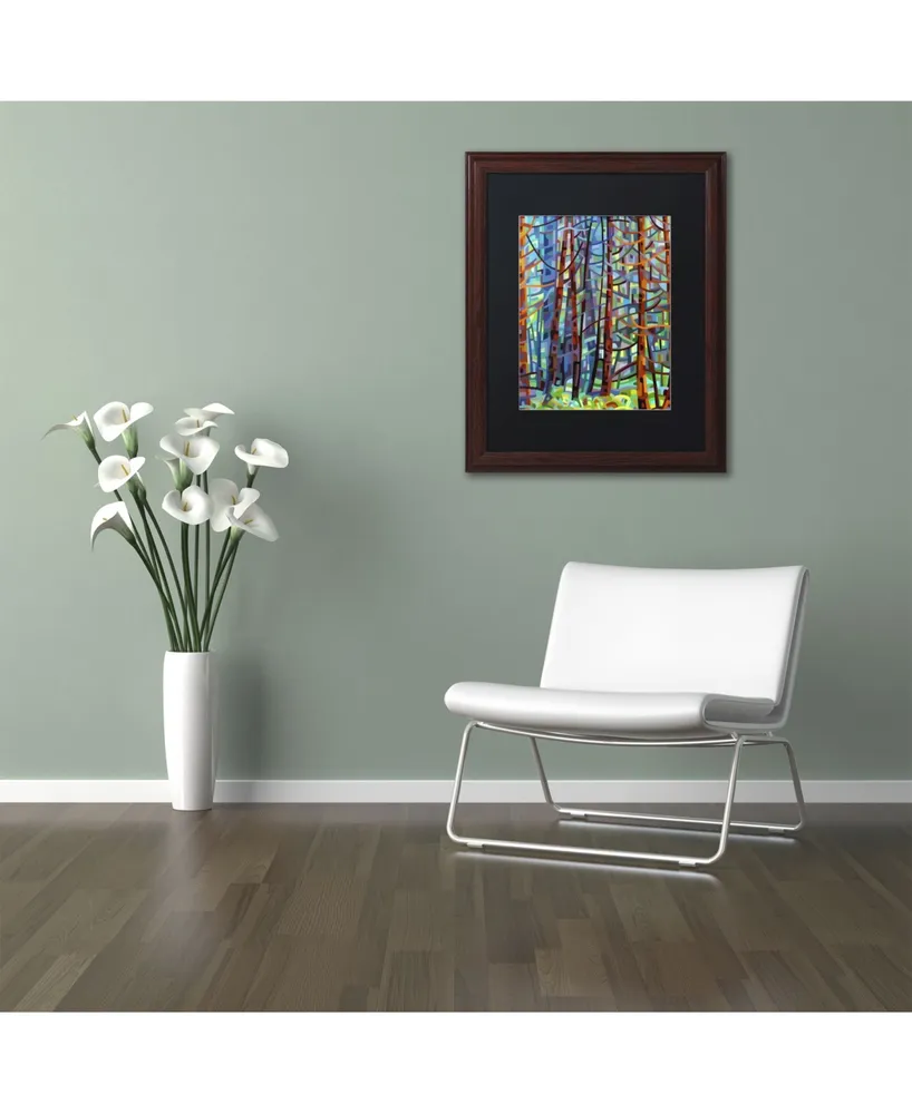Mandy Budan 'In A Pine Forest' Matted Framed Art - 20" x 16" x 0.5"