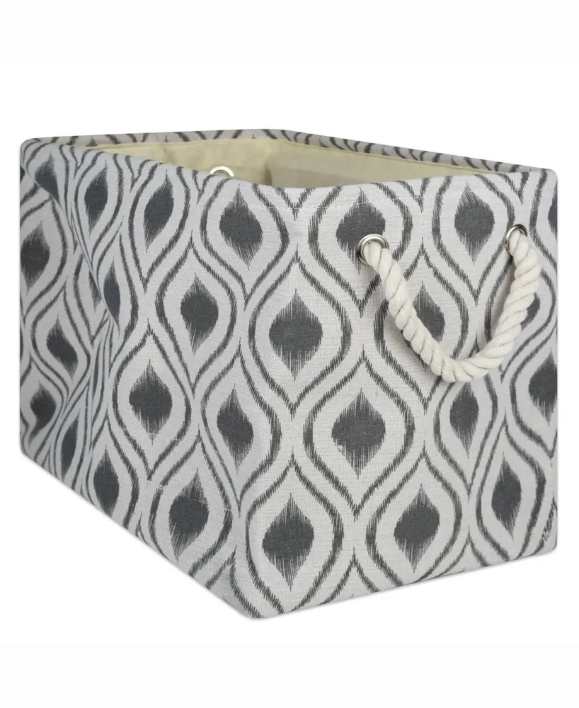 Design Import Storage Bin Ikat, Rectangle