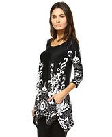 White Mark Women's Yanette Tunic